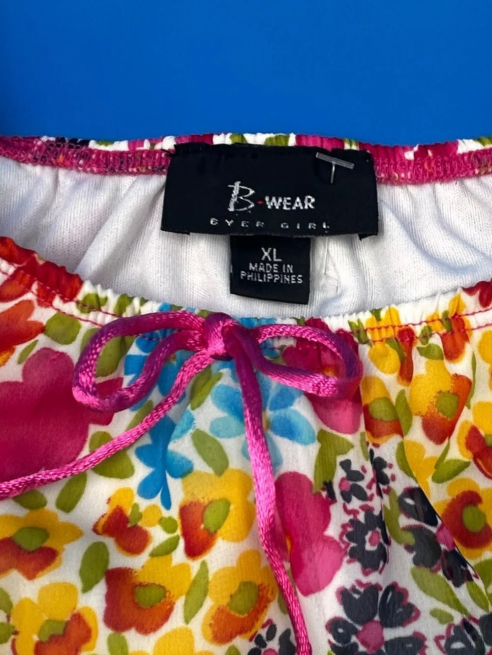 Bwear Multicolor Floral Flutter-Sleeve Dress